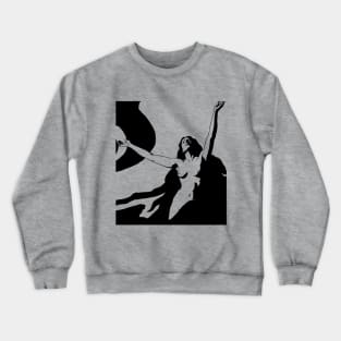 Woman with raised arms Crewneck Sweatshirt